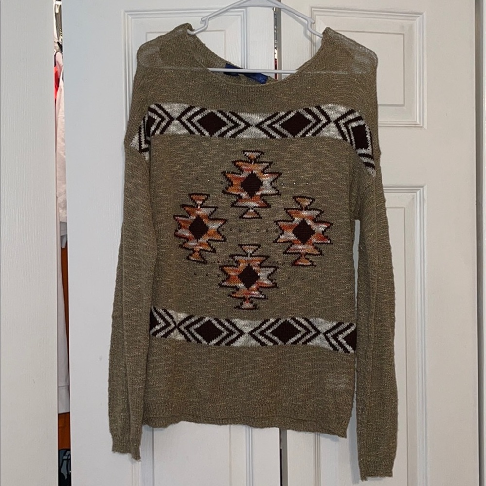 Mocha Aztec Sweater